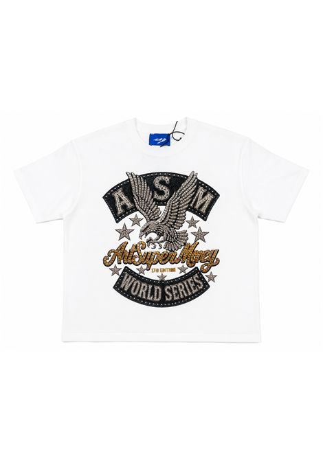 T-shirt con strass ARTSUPERMONEY KIDS | SMJTS04963WH